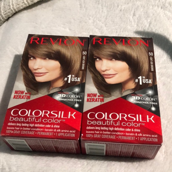 Revlon colorsilk light ash brown hair Color (pack of 2) - Picture 1 of 1